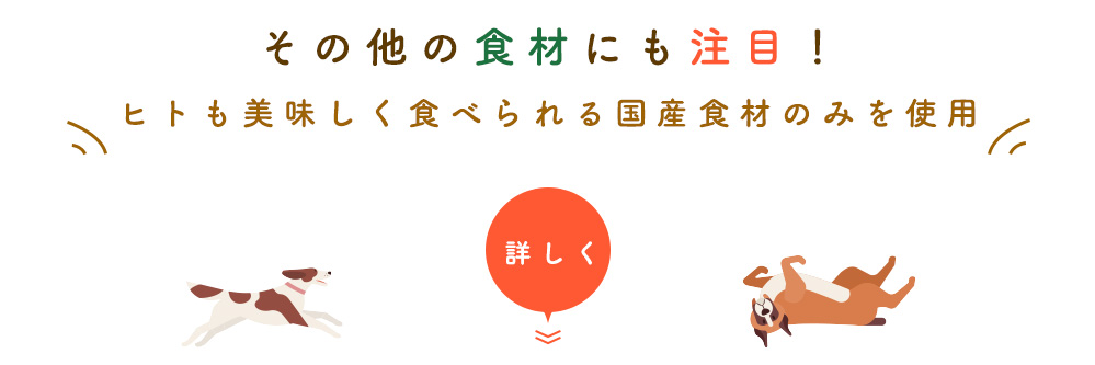 その他の食材にも注目