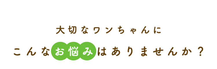 こんなお悩みはありませんか？