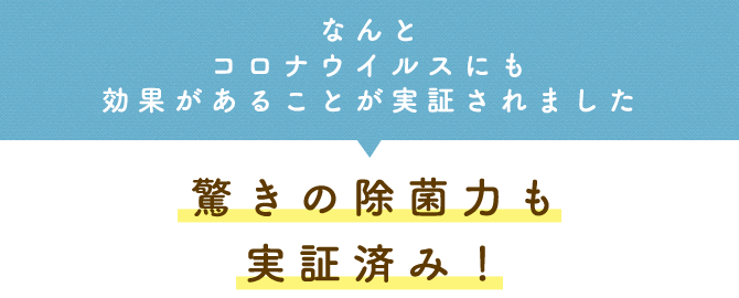 インフルエンザ ウイルス対策にも